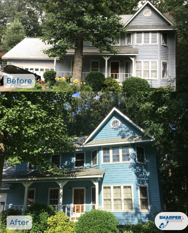 Exterior Painting of 3,500 Sq Ft Marietta Home