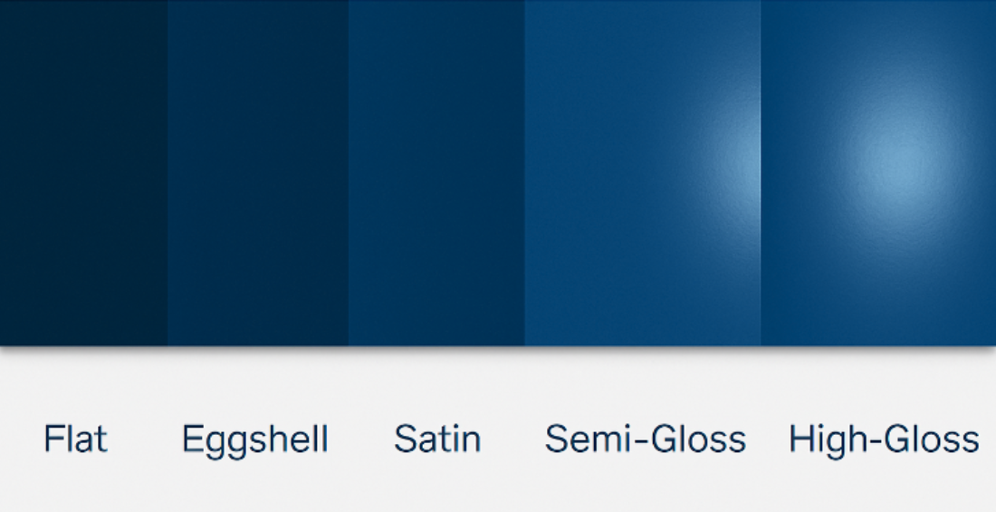 Different Paint Sheen (Blue shade)