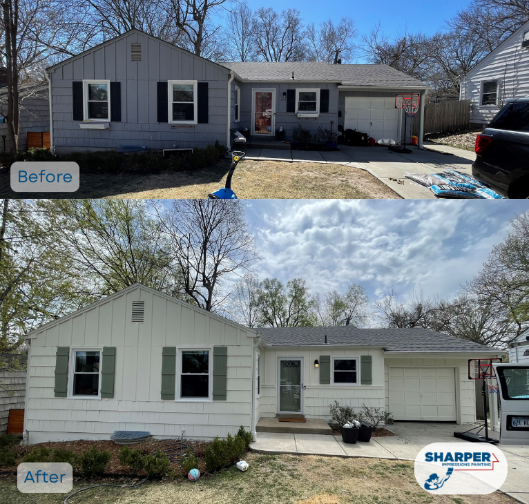 Exterior Painting Project with Pressure Washing in Marietta, GA