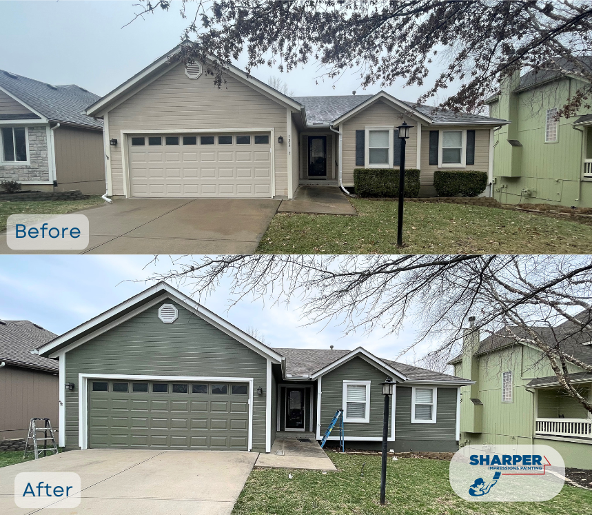 exterior painting project in Kansas City, KS
