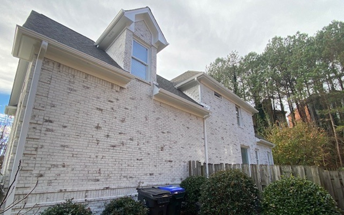 limewashed exterior