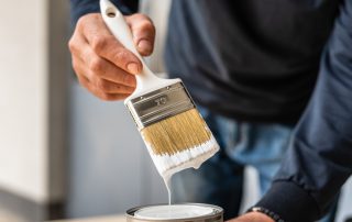 Uneven brush strokes