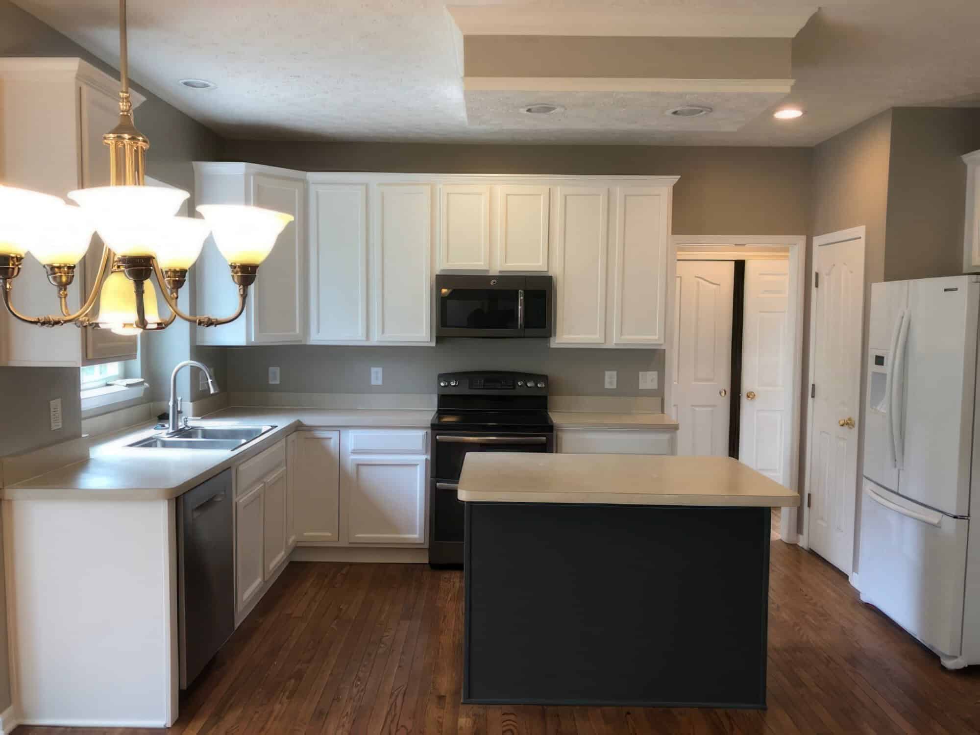 full view of kitchen area