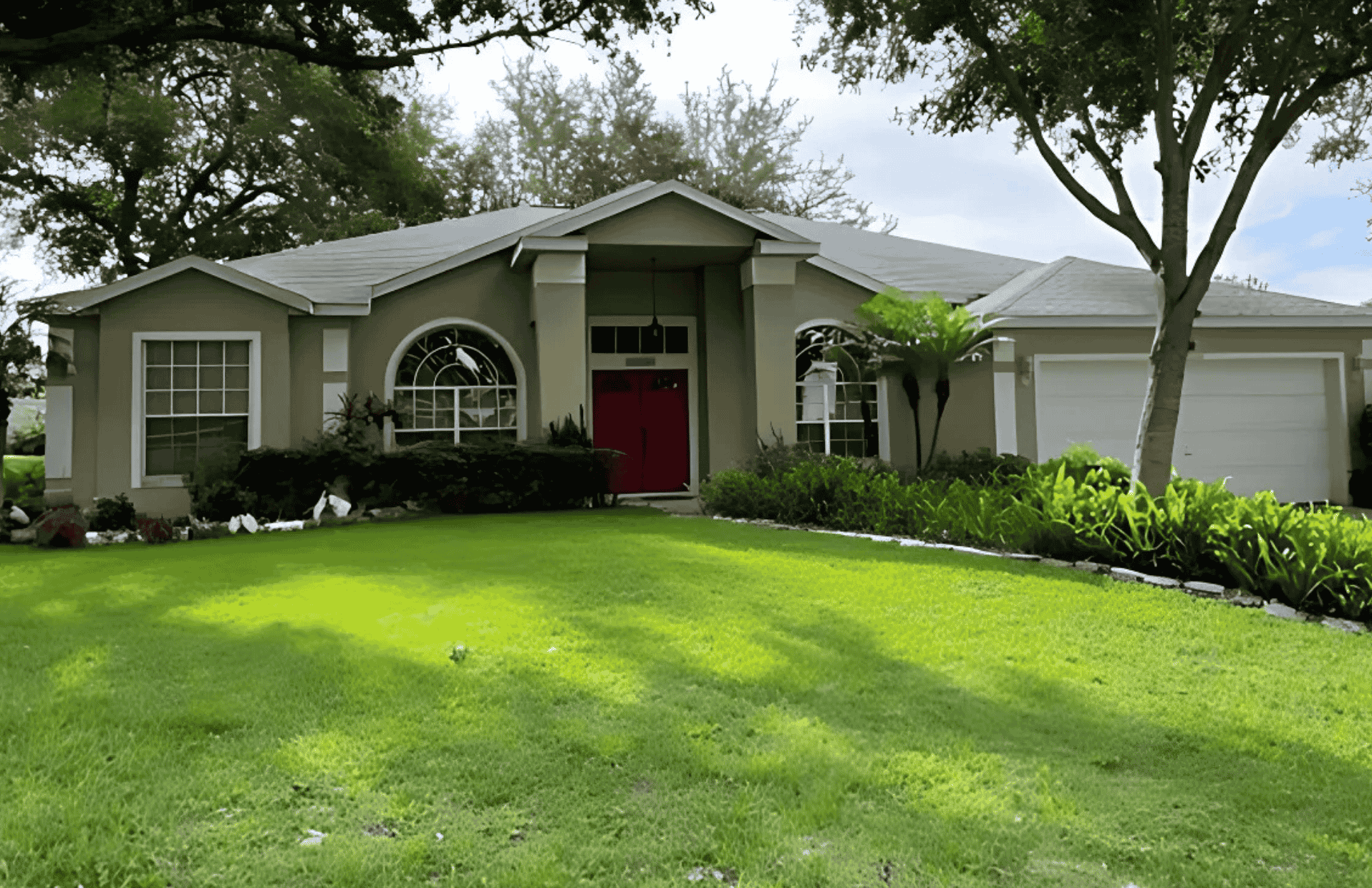 modern suburban home before painting project