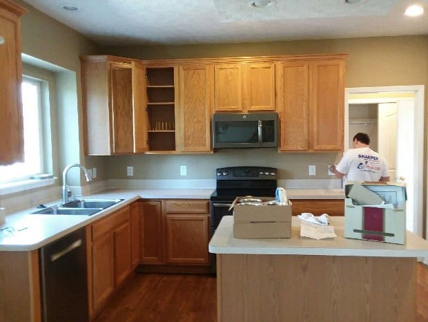 Kitchen cabinets before