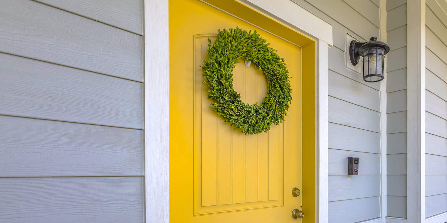 painting front door yellow