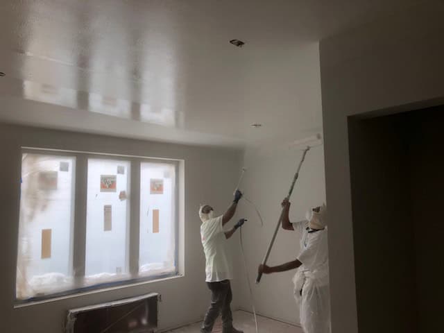 commercial painters in action