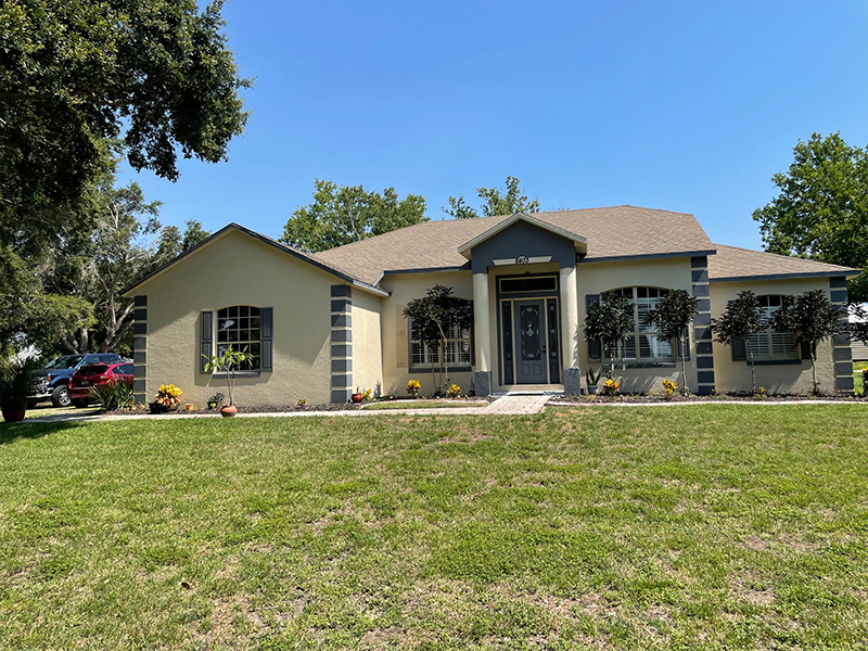 Before picture of exterior house painting project